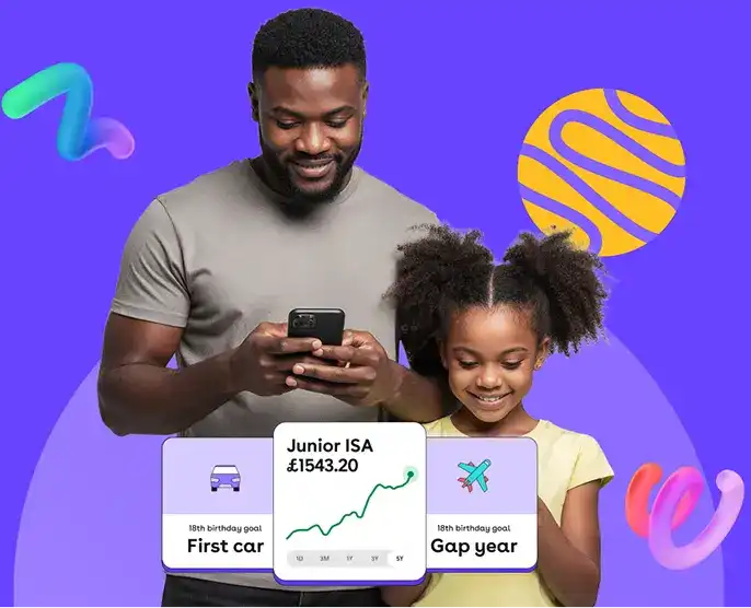 GoHenry app and Junior ISA Parent and child using GoHenry